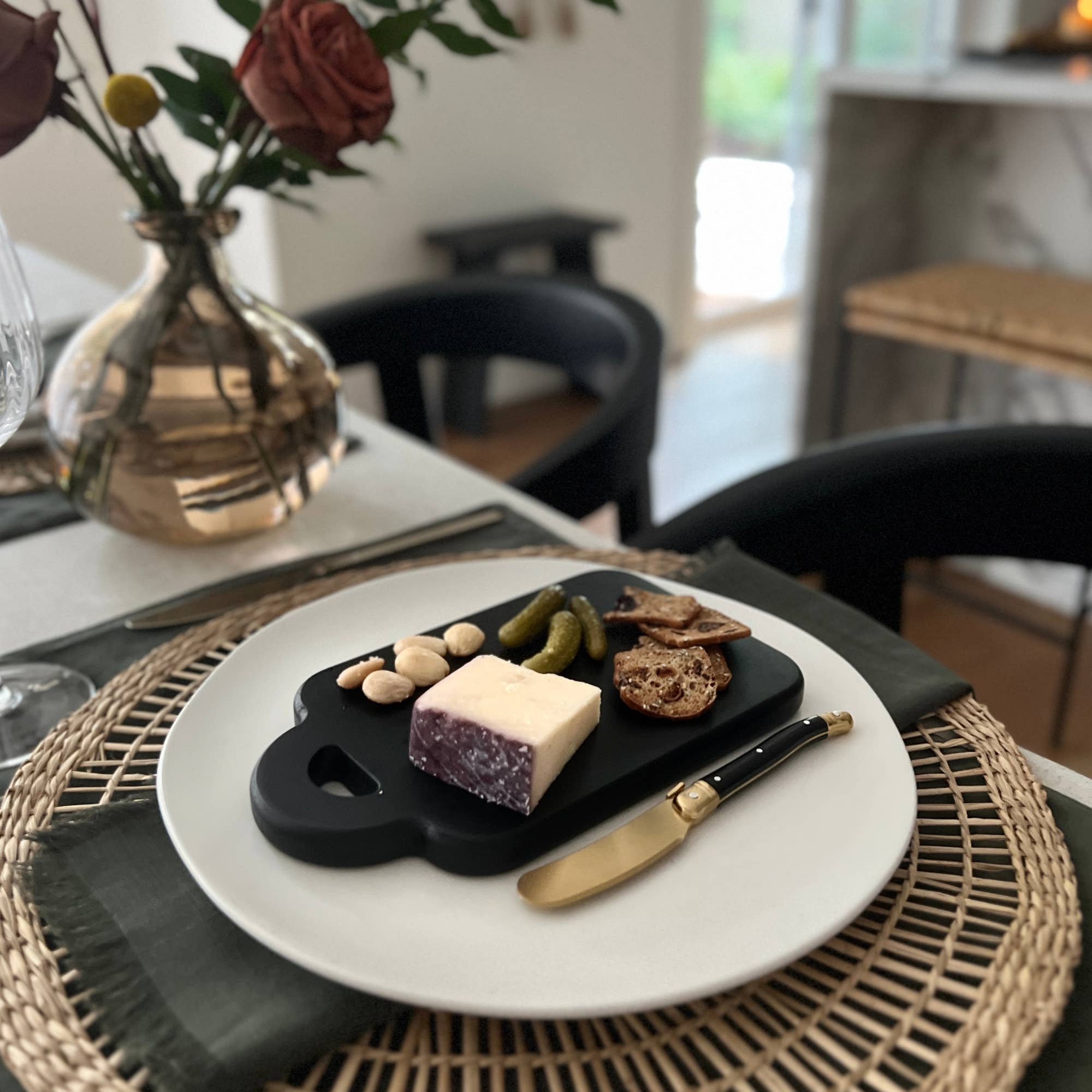 HOST at HOME by The Bamboo Abode - Wholesale Cheese Board - Mini Charcuterie Board and Knife | Unique Gifts2