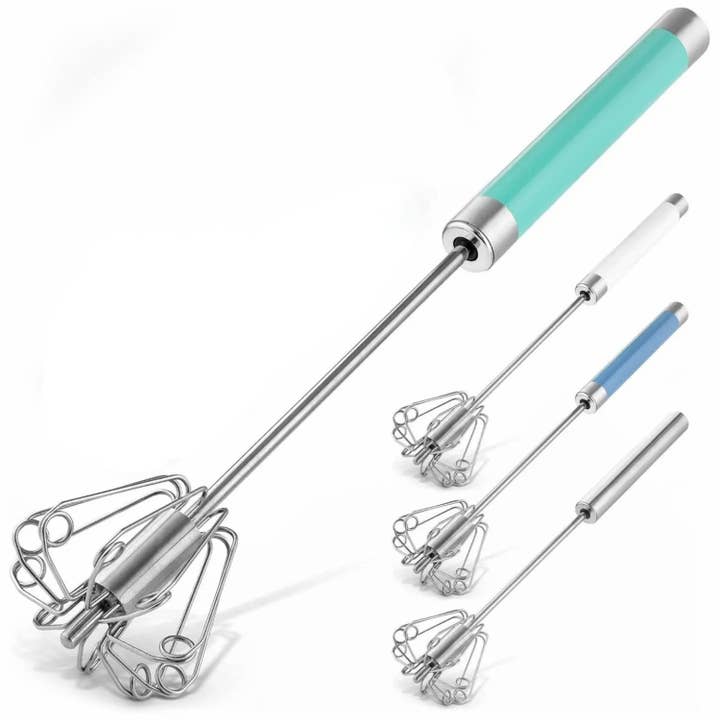 Zulay Kitchen - Wholesale Whisk - Traditional Rotary Push Whisk - Egg Beater1