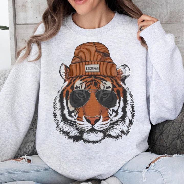 Cincinnati Football Mascot Vintage Crewneck - Christmas Gift for wholesale by TheKingShirt