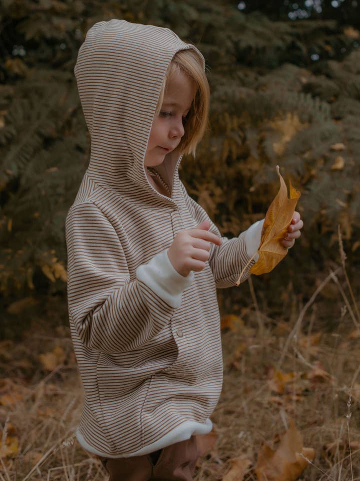 mustard stripe Mountain Top Hoodie for wholesale on Faire2