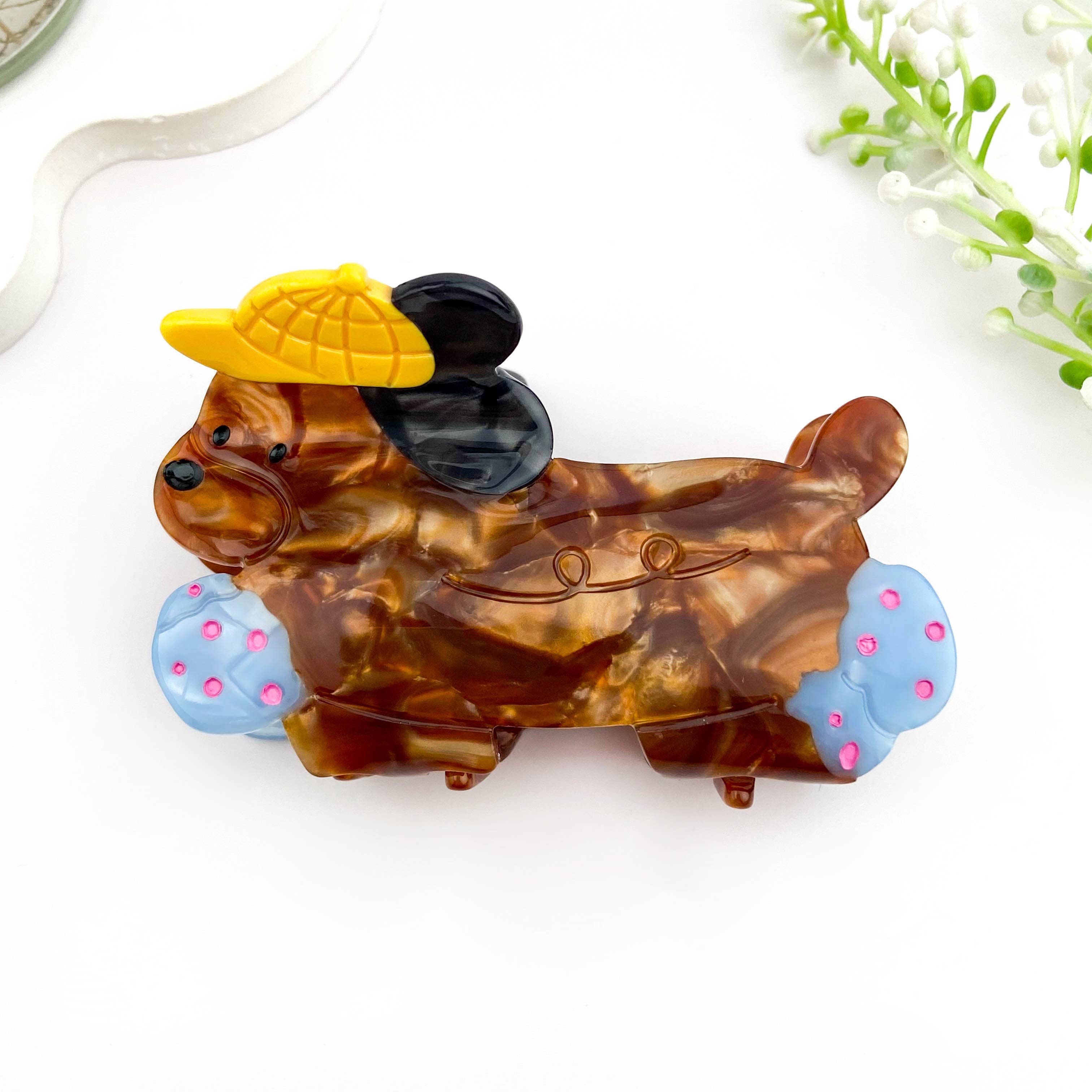 mildstyles – Großhandel Haarclip – Damen – Niedlicher Dackel-Haarclip aus Azetat1