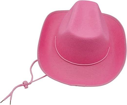 4E's Novelty - Wholesale Cowboy Hat - Women's - 4E's Novelty Cowboy Hat for Women & Men, Felt Cowgirl Hat for Adults, Western Party Dress Up Accessories (Pink)2