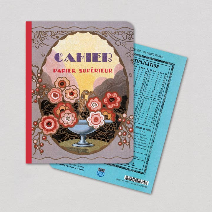 Bowl of Flowers - French Notebook for wholesale by Laughing Elephant