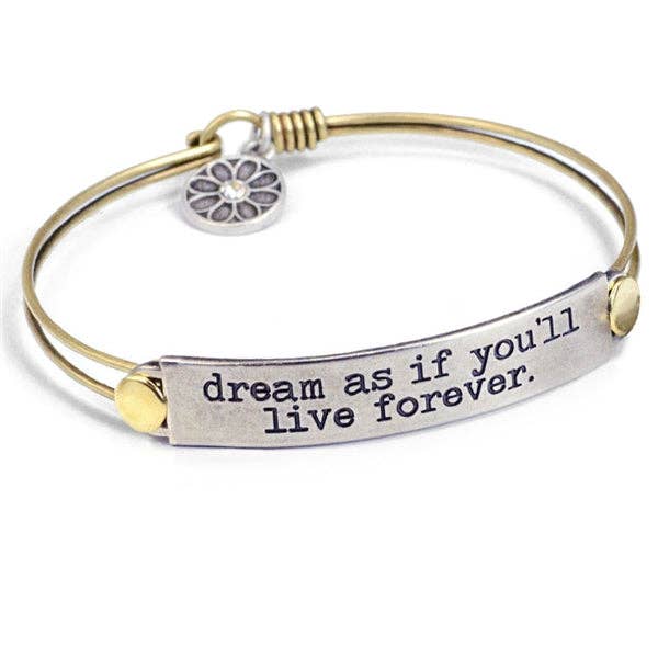 Sweet Romance Jewelry - Wholesale Bangle Bracelet - Inspirational Message Bar Bangle Bracelets5