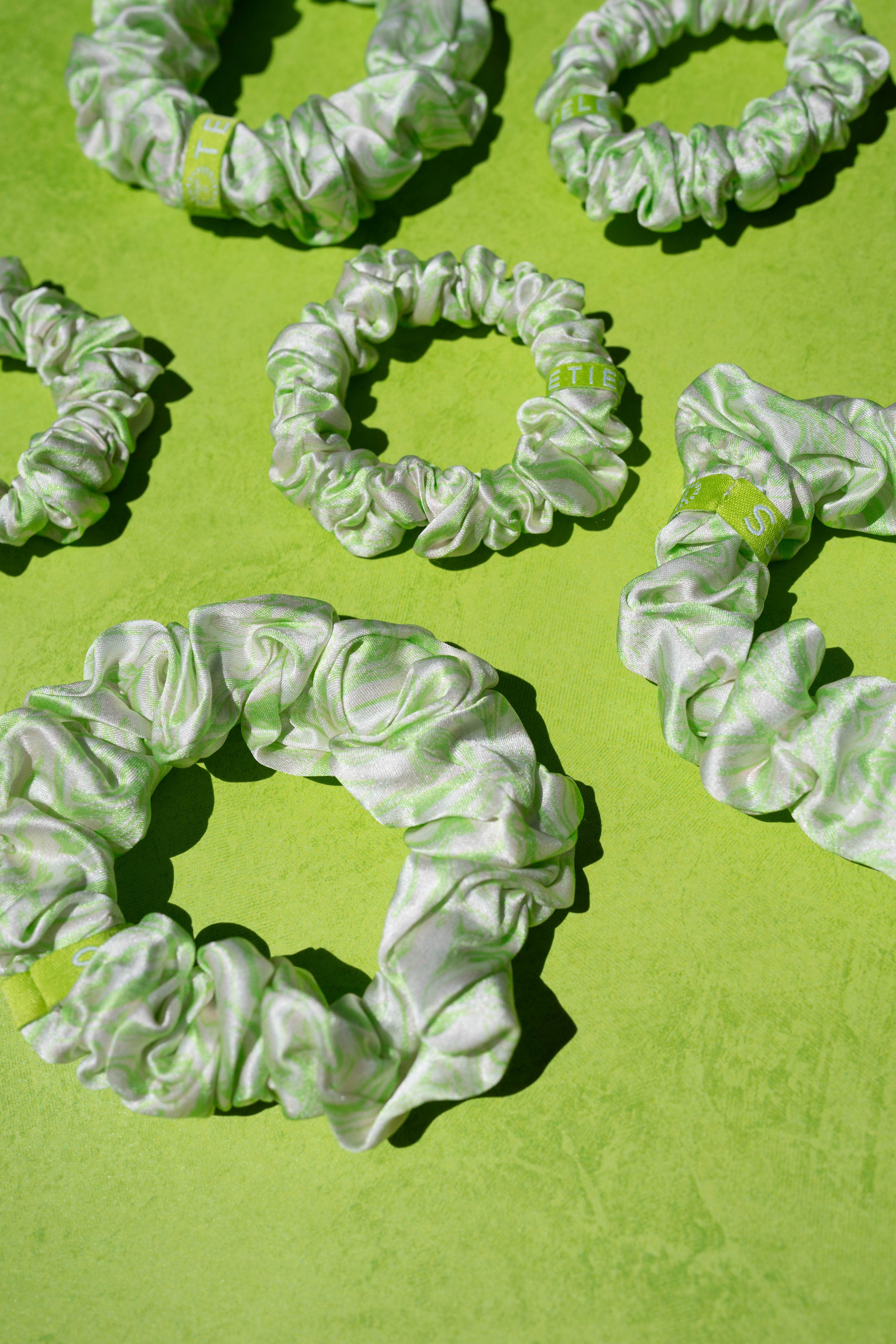 TELETIES - Wholesale Scrunchie - Women's - Silk Hair Scrunchie | Small | Lost My Marbles2