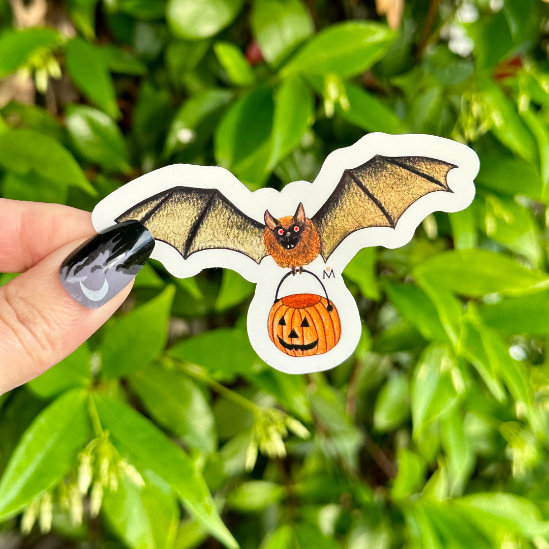 NOMAD Moon Magic – Engroshandel Klistermærke – Halloween-klistermærke med Trick-or-Treating-flagermus, håndlavet3