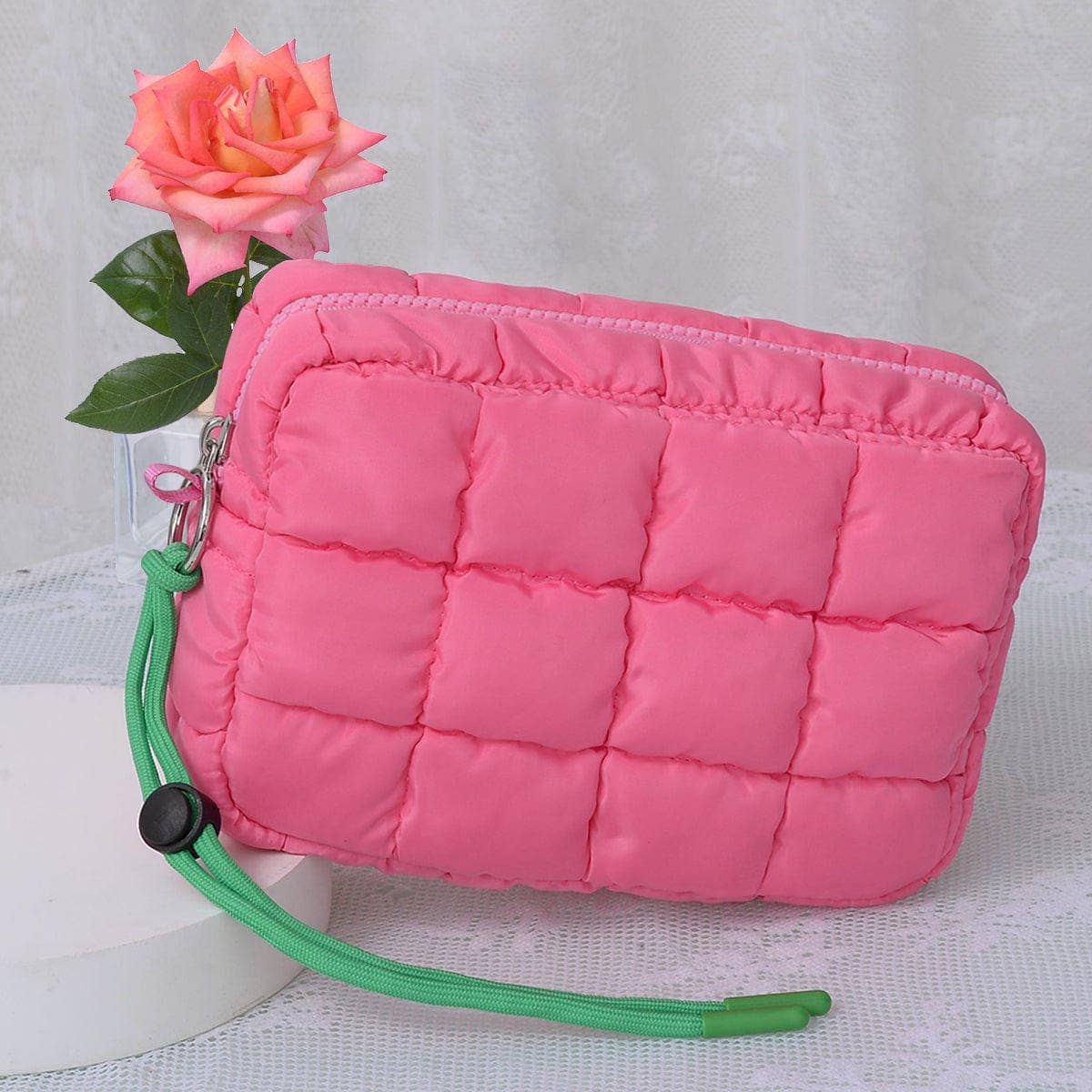 MiMi Wholesale - Wholesale Pouch - Women's - QP008 Nylon Quilted Puffer Clutch/Pouch10