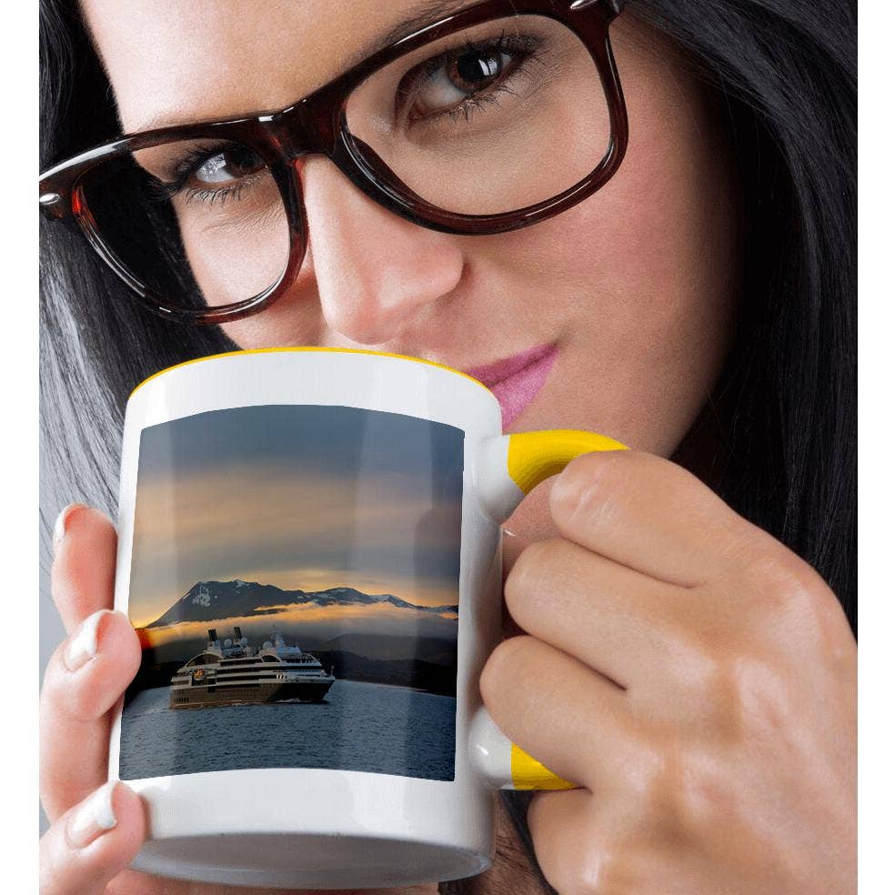 3dRose - Wholesale Coffee Mug - 3dRose, Argentina. Tierra del Fuego. Cruise ship going through the channel., Mug1