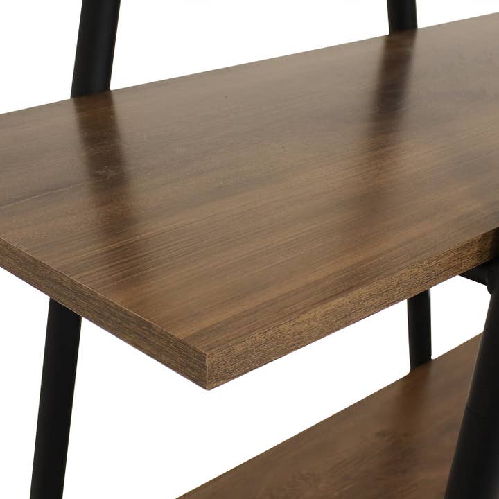 Sunnydaze Decor - Wholesale Bookcase - 4-Tier Industrial-Style Ladder Bookshelf - Brown7