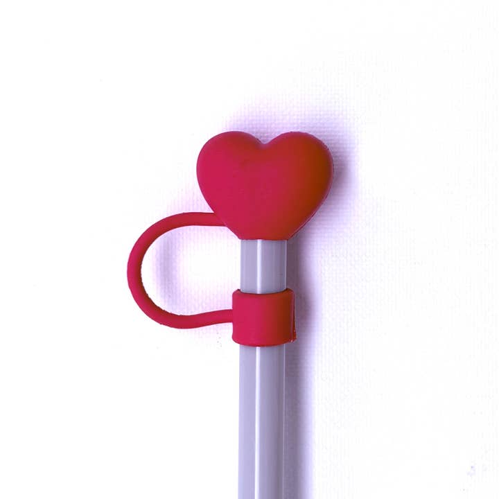 Couvercle de paille en forme de cœur pour la Saint-Valentin rouge 10 mm pour la vente par iconic mi