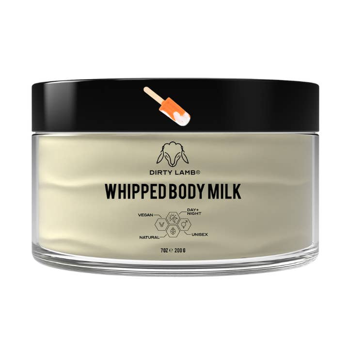 Orange Creamsicle Whipped Body Milk for wholesale by Dirty Lamb