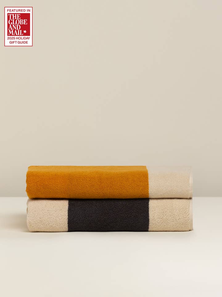 Janus Reverso: Soft Cotton Reversible Stripe Towel for wholesale by EVERLAYER