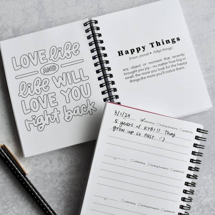 Kyn You Believe It - Wholesale Journal/Diary - Hello / Happy Things Gratitude Journal2