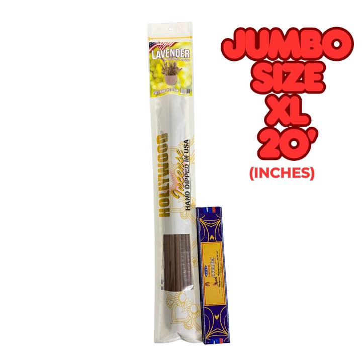 Lavender Jumbo 20' Inch Long Incense Sticks for wholesale by Botanica Luz Del Dia Inc