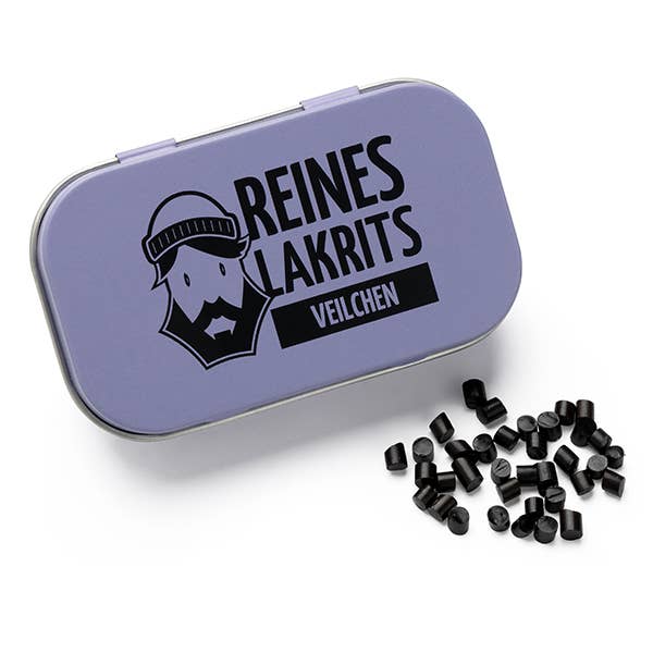 LASSE LAKRITS - natürlich lecker - Wholesale Licorice - Can of Pure Lacrits Violet1