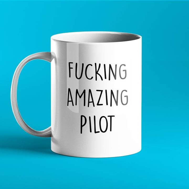 Fucking Amazing Pilot Mug for wholesale by Prickly Cards