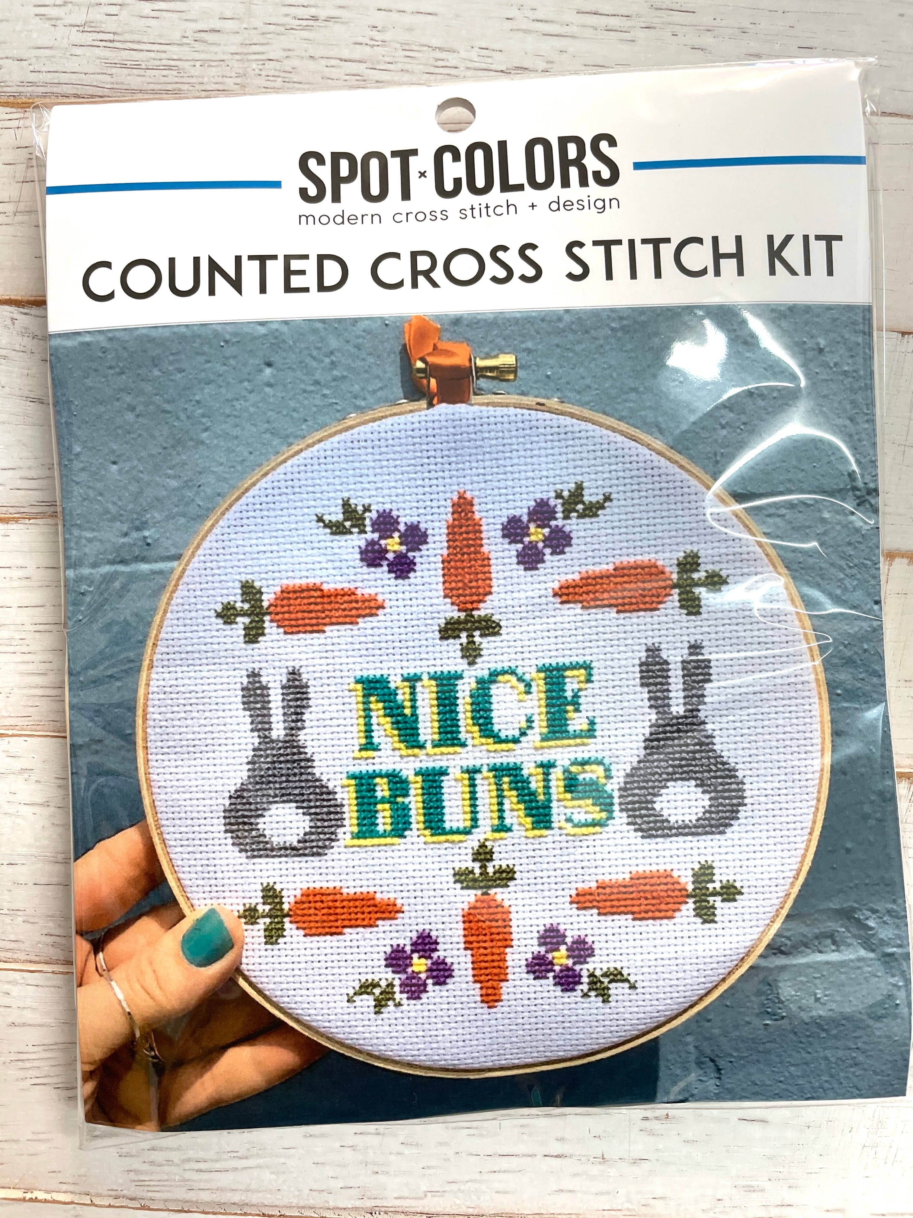 Spot Colors - Wholesale Embroidery/Cross Stitch Supplies - Nice Buns Cross Stitch Kit1