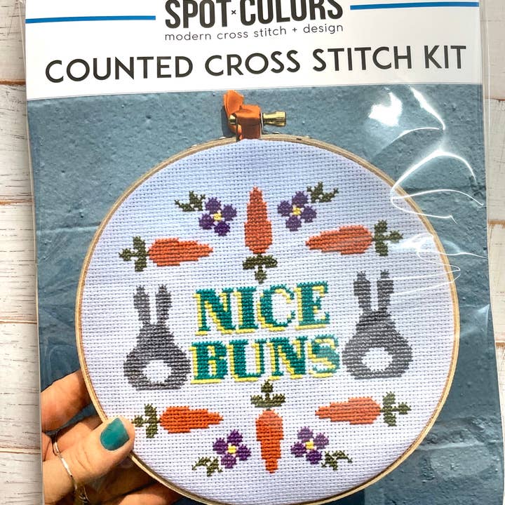 Spot Colors - Wholesale Embroidery/Cross Stitch Supplies - Nice Buns Cross Stitch Kit1
