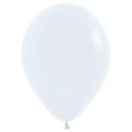 Sempertex - 5" Fashion White Latex Balloons (50pcs) for wholesale by Party Expo, LLC