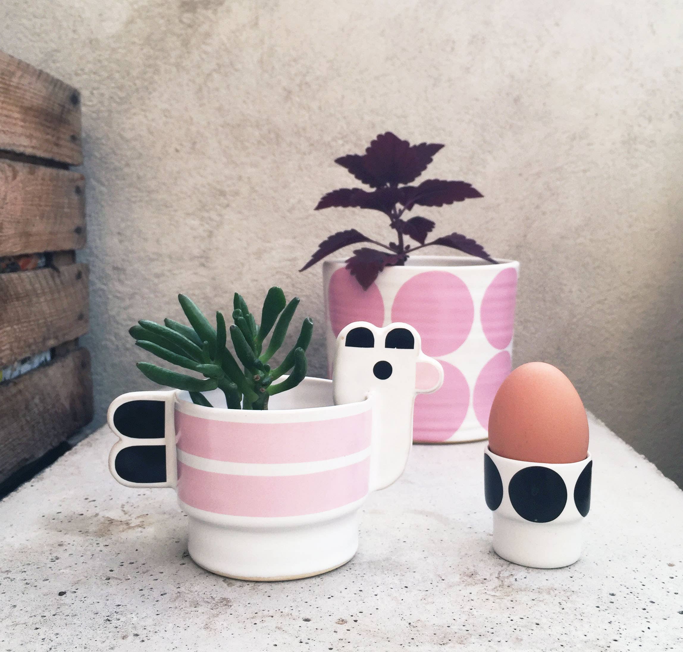 camillaengdahl – Großhandel Tischdeko – Agda – kleine rosa Henne3