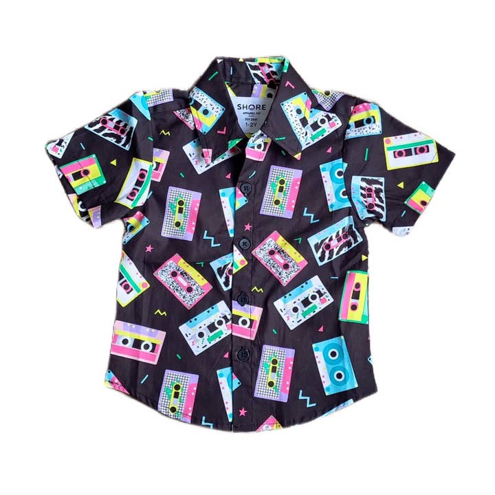 Cassette Party Shirt for wholesale by Shore Apparel