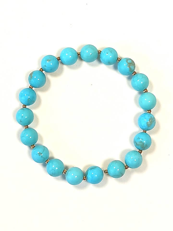 Turquoise Bracelet 8mm for wholesale by Ann St. John Jewelry