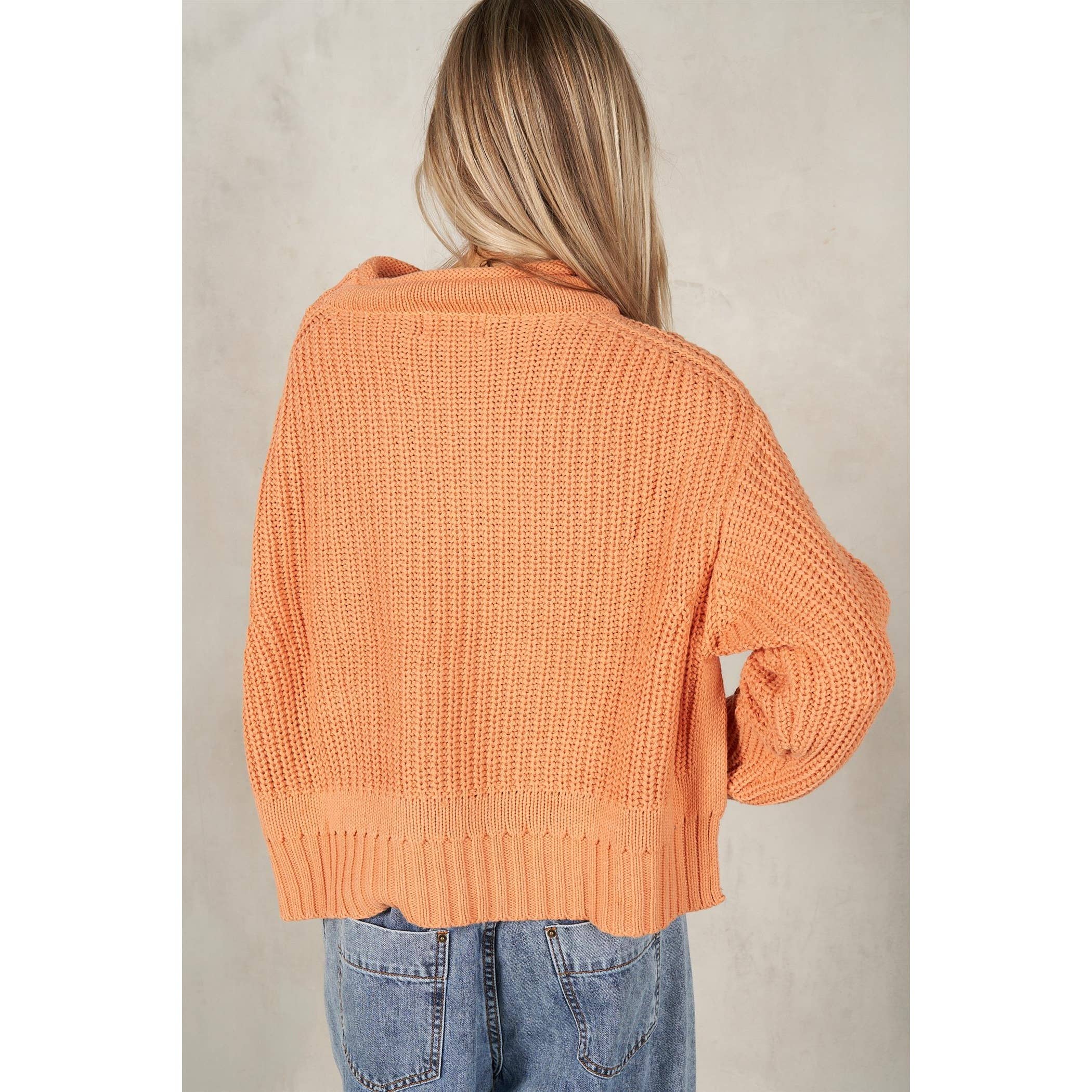 lalamia – Pulôver - Mulher por atacado – Camisola manga comprida Semi Crop Rolled Mock Neck8