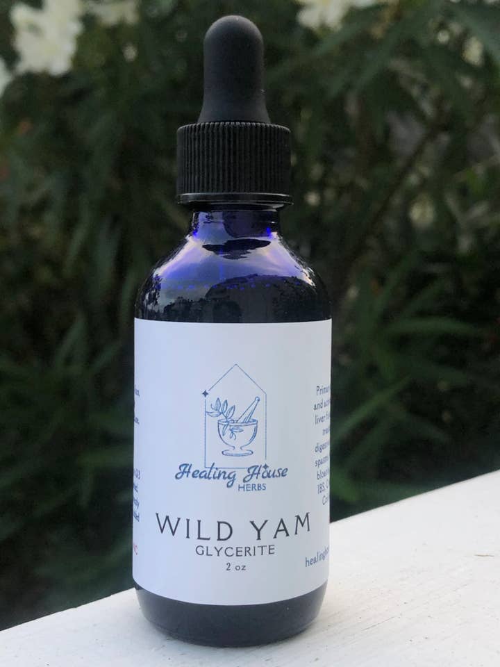 Wild Yam Glycerite for wholesale by Healing House Herbs
