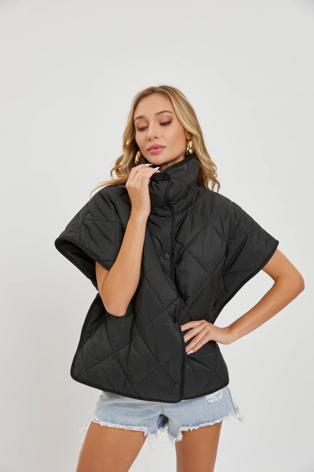 Sweet Lovely by Jen - Wholesale Outerwear Vest - Women's - QUILTED  PADDED VEST OUTERWEAR 17