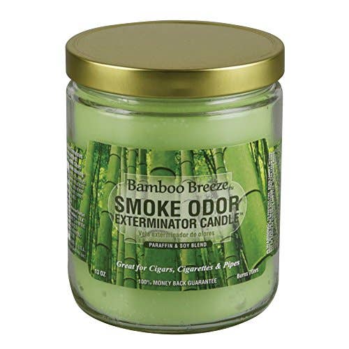 Shop The King - Wholesale Jar/Filled Candle - Smoke Odor Exterminator 13oz Jar Candle, Bamboo Breeze (Pack of 12)