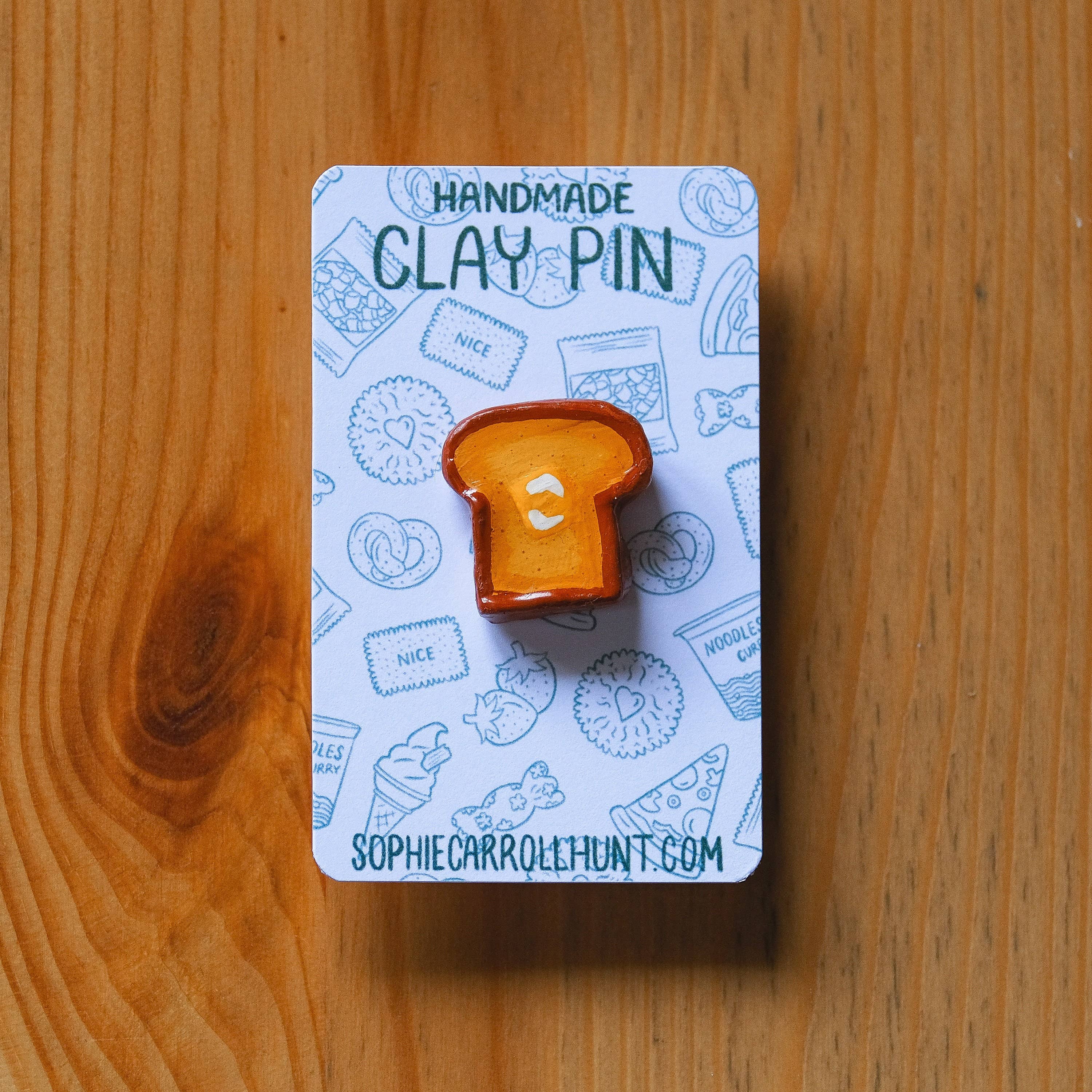 Sophie Carroll-Hunt - Wholesale Lapel Pin/Button - Handmade Clay Snack Pins2