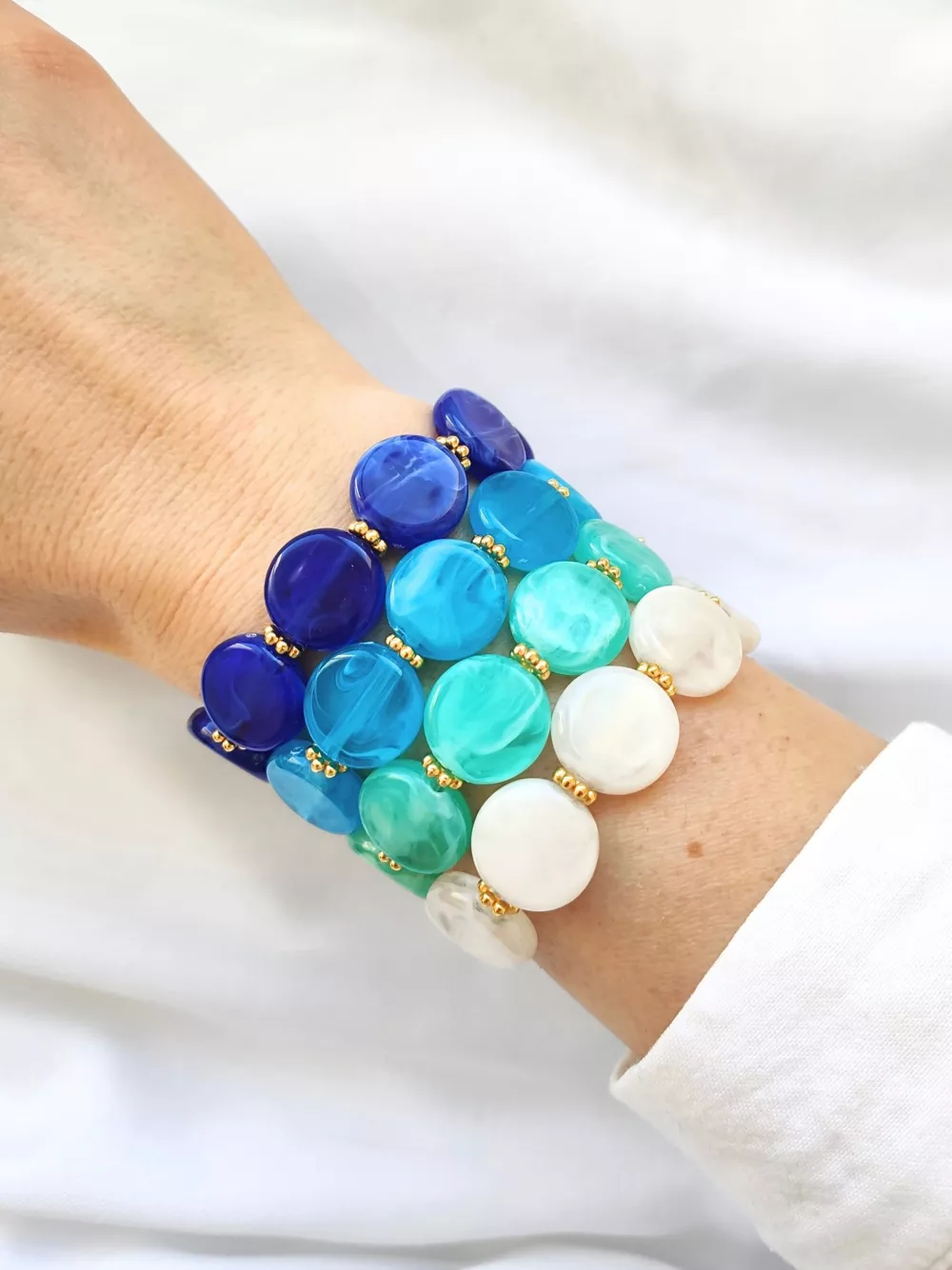 L'Atelier d'Artémis - Vente Bracelet de perles - Bracelet élastique ROMY20
