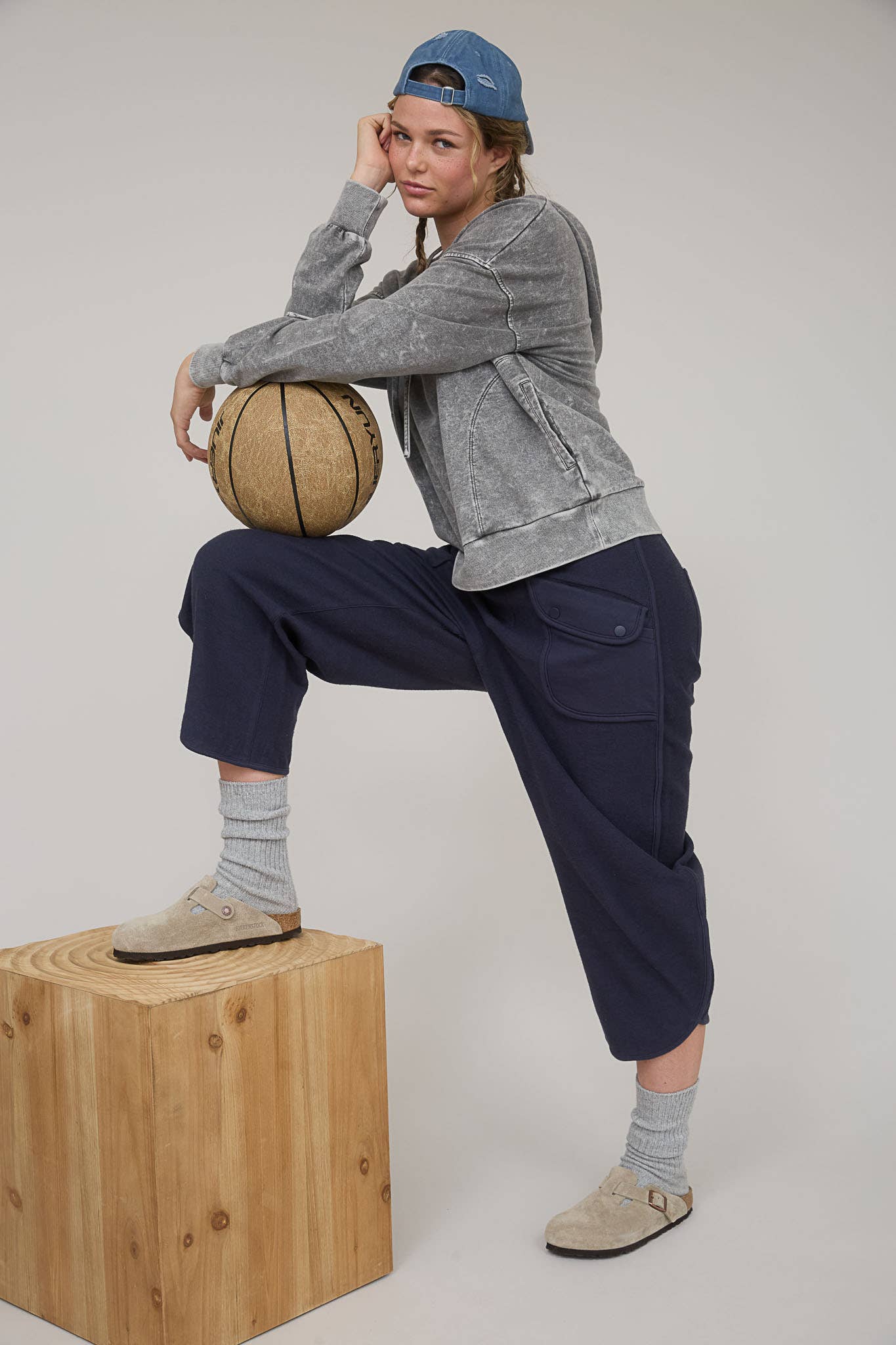 Blu Pepper - Wholesale Knit Top - Women's - WASHED HOODED HENLEY KNIT SWEATER10