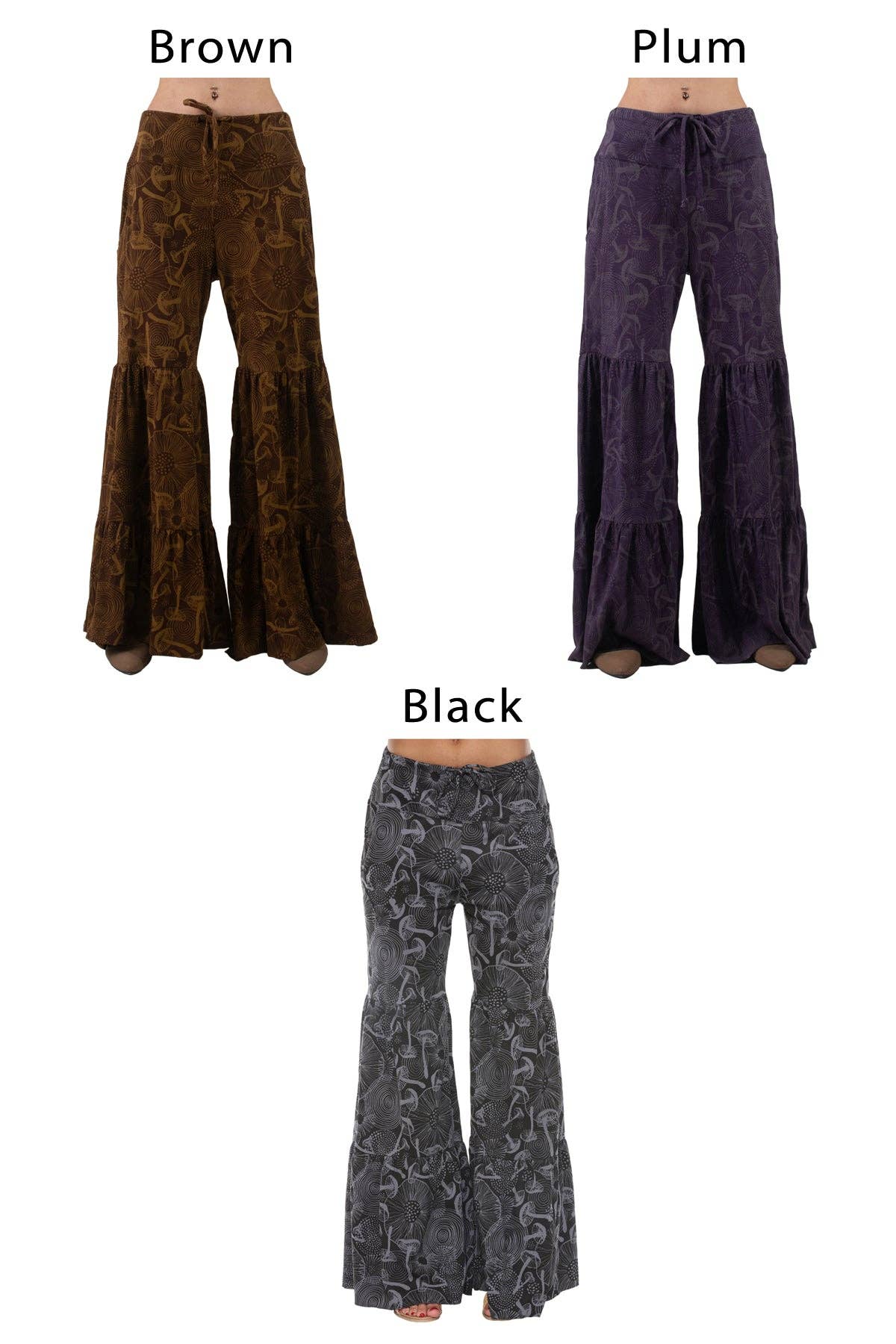 Lakhays Collection Inc. - Wholesale Pants - Women's - Mushroom Tiered Jersey Pants12