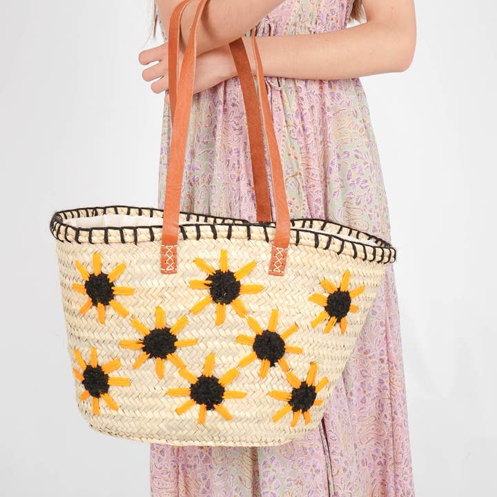 DarKech - Wholesale Beach Bag - Handwoven Straw Tote Bag Summer Beach Bag with Leather Strap0