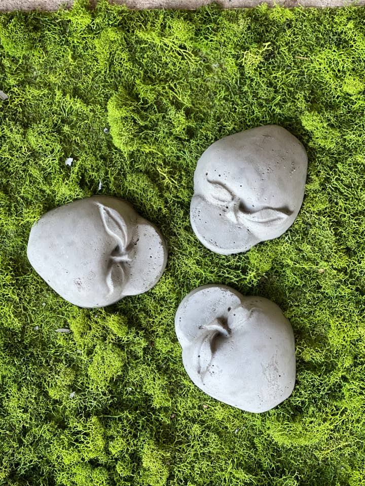 Apples, Garden Planter holders, set of 3 Planter Risers for wholesale by Backyard Stone Art