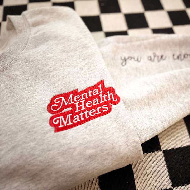 Graphic Tees & Co. - Wholesale Sweatshirt - Women's - Mental Health Embroidered Crewneck | Sweatshirt1
