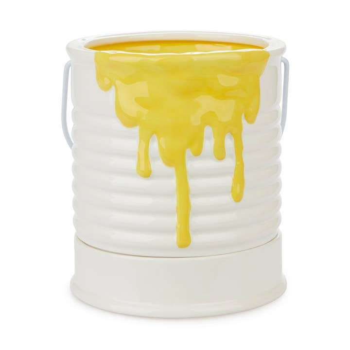 Vaso Painty giallo 18,2x16cm per la vendita all'ingrosso da parte di Balvi