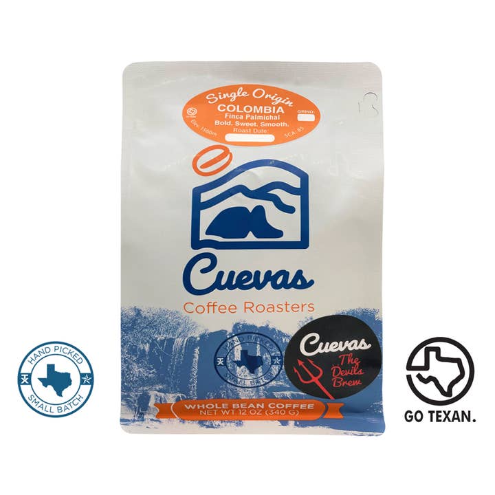 12 oz. The Devil's Brew - Dark Roast for wholesale by Cuevas Coffee Roasters