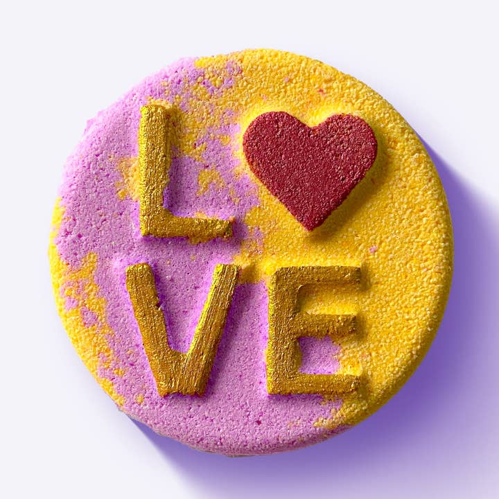 LOVE Bath Bomb for wholesale by Bathe Enchanted