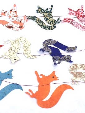 5 fod papirkrans, ræve for engroshandel hos Giftsland