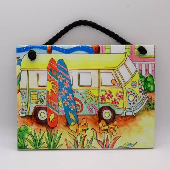 Plage Van Carrelage en céramique pour la vente par Florida Vibes Art / Mungo Key Designs