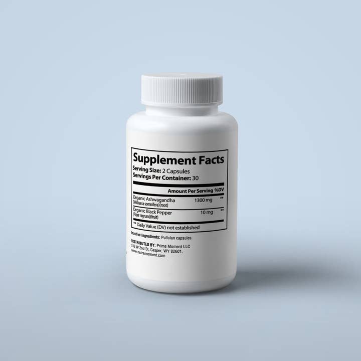 Nutra Moment - Wholesale Oral Supplement/Vitamin - Ashwagandha1
