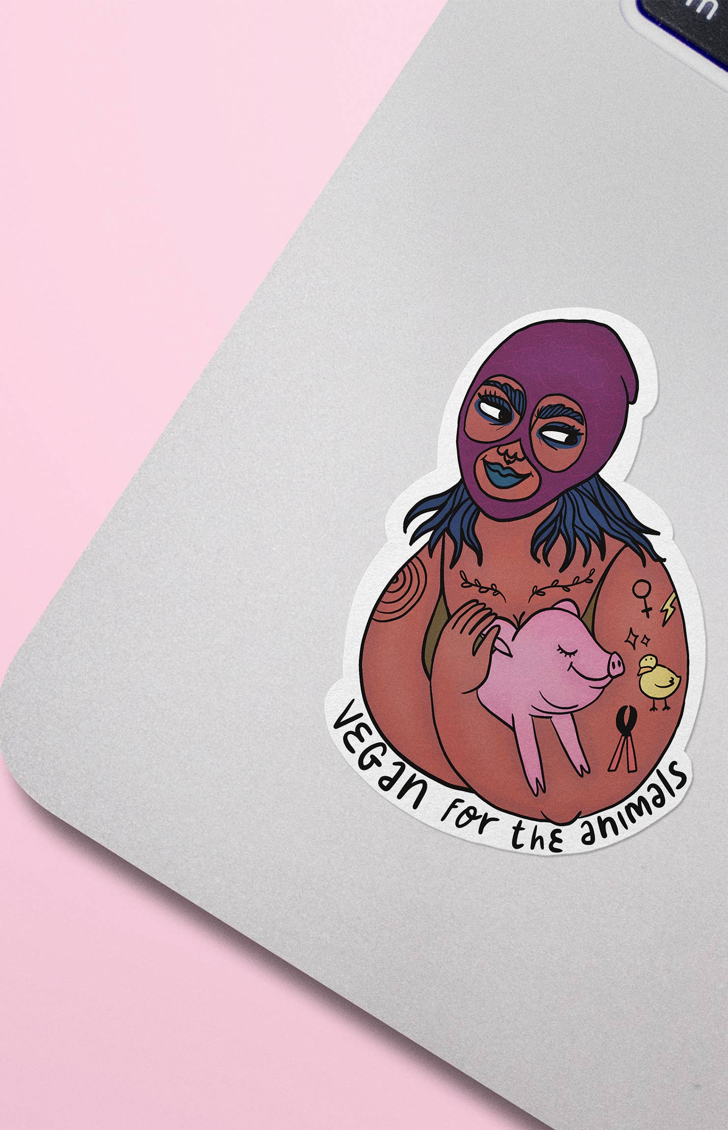 Chiaralascura – Engroshandel Klistermærke – Vegan for dyrene - klistermærke2