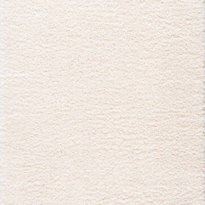 Hauteloom - Wholesale Area Rug - Faina Solid Cream Shag Rug Washable1