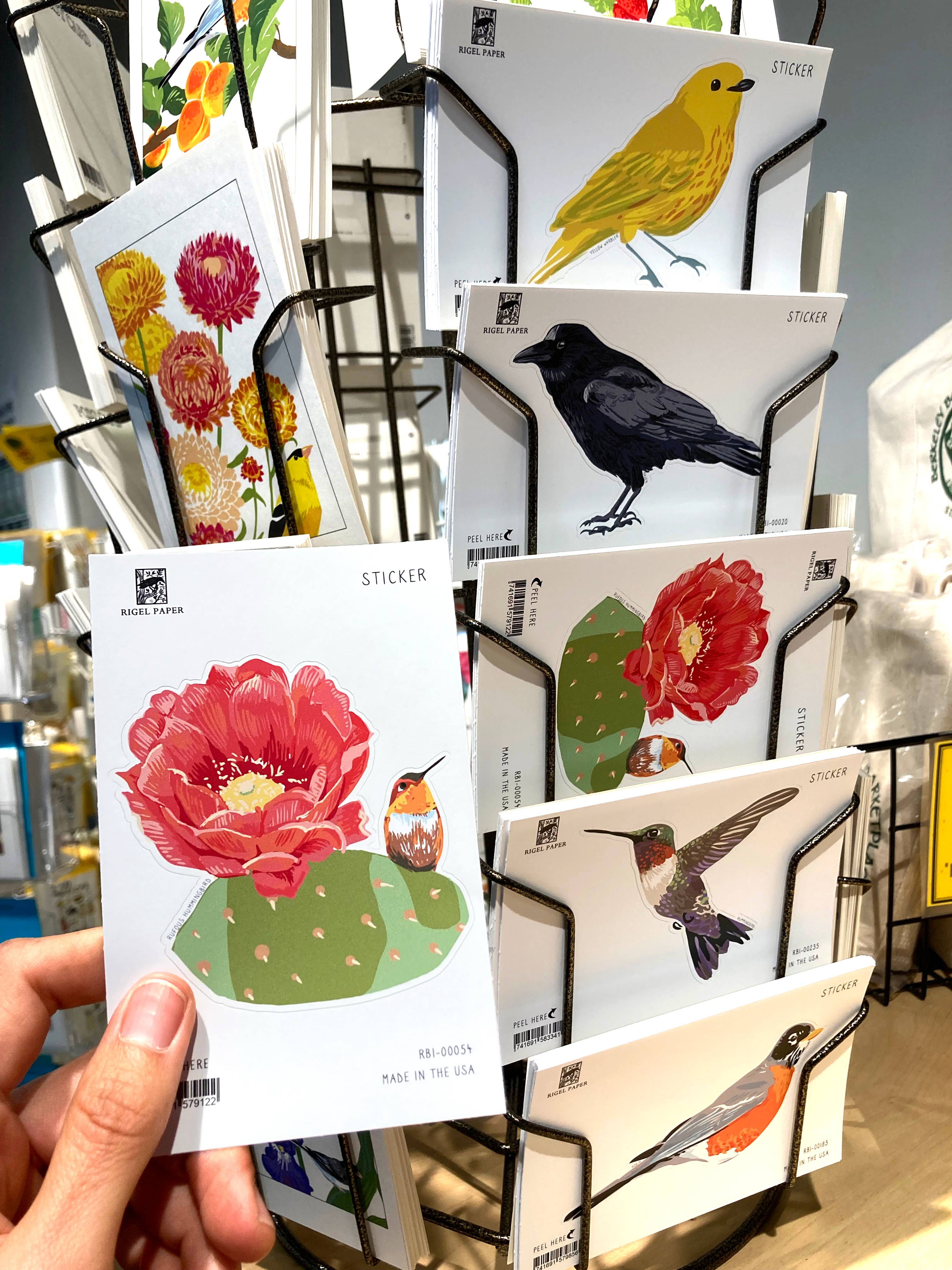 Rigel Paper - Vente Autocollant - Autocollant Oiseau Chardonneret RBI-2174