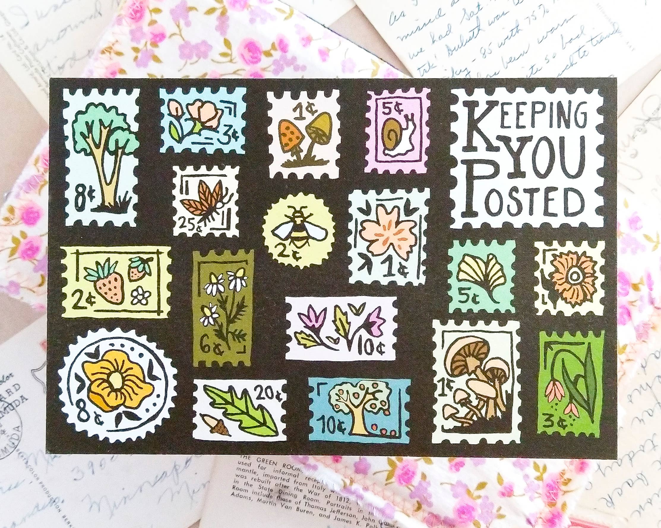 Peppercorn Paper - Wholesale Postcard - Keeping You Posted Postcard2