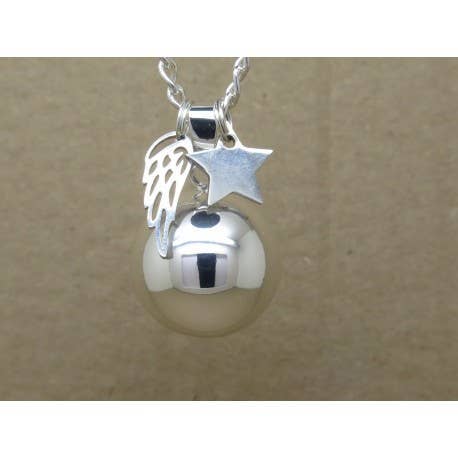 COLAR ASA ANJO PRATA PERSONALIZADO ASA DE ANJO por atacado de F de Bm créations