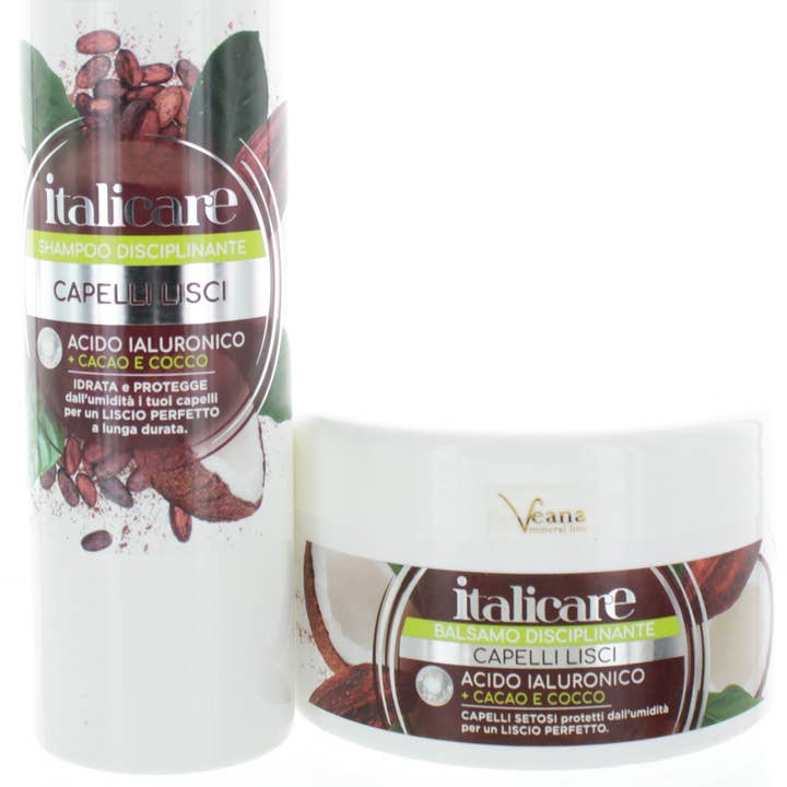 Shampoo + Maschera con acido ialuronico, olio di cocco e burro di cacao per la vendita all'ingrosso da parte di Veana