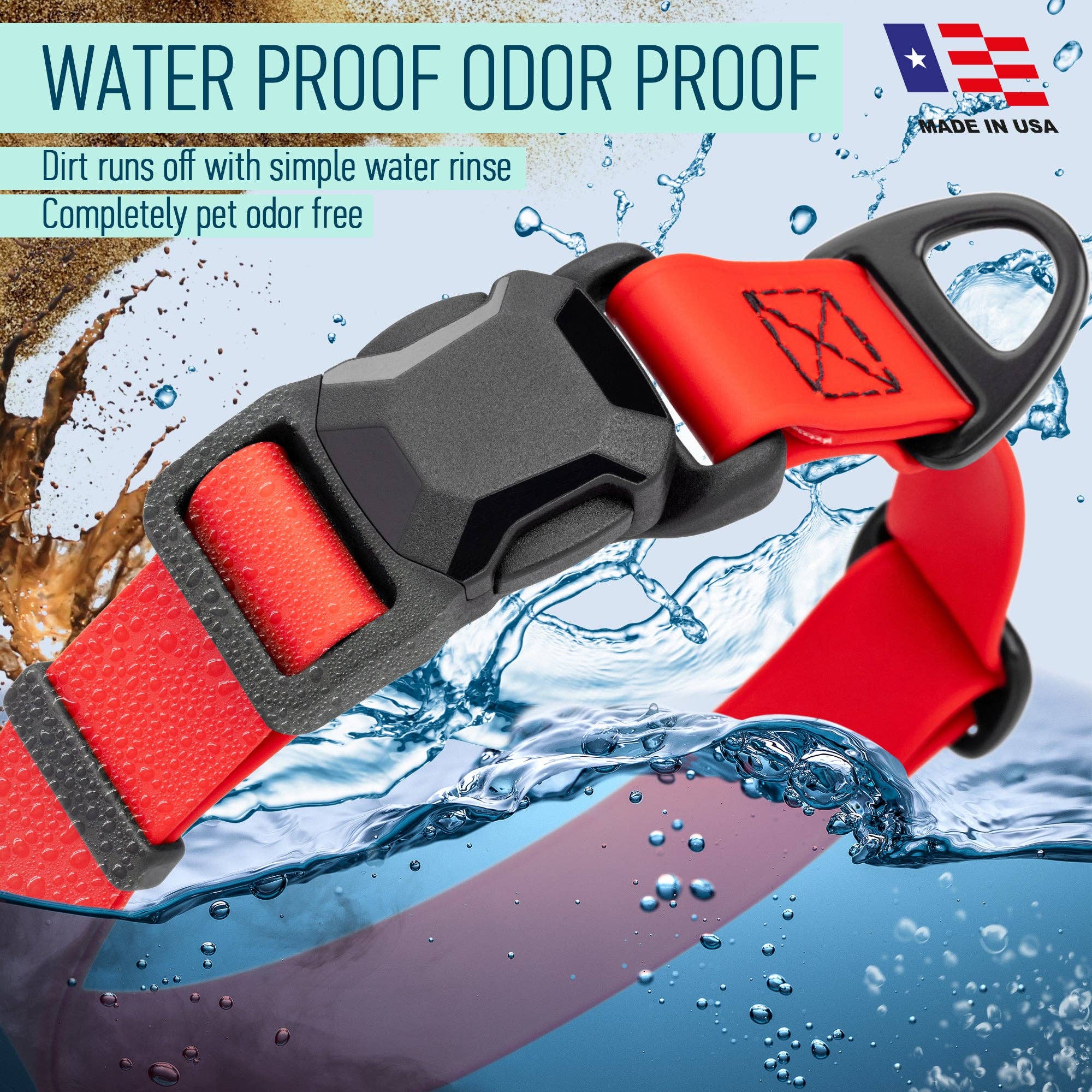 Dogline - Wholesale Pet Collar - Dog - Biothane Waterproof Dog Collar with Magnetic Quick Release Buckle40